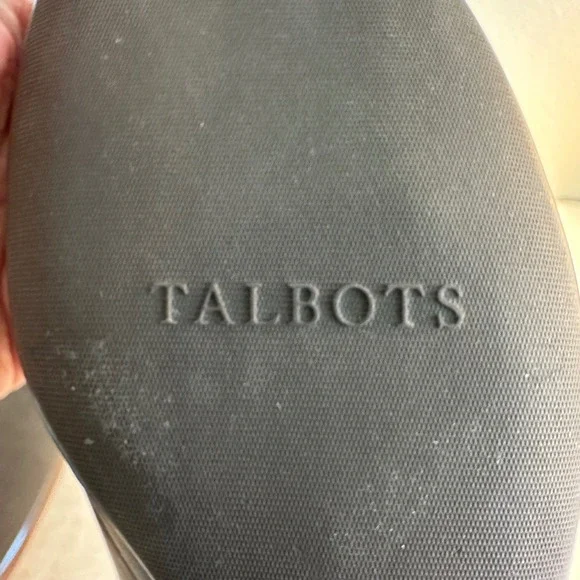 Talbots Leather Ballet Flats Shoes Size 7.5 Cognac Brown Crest Classic Preppy - Picture 10 of 12